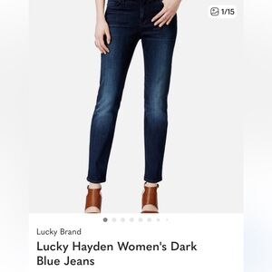 Lucky Brand Women's Dark Blue Skinny Leg Jeans